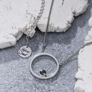 Sphere Black Zircon Necklace