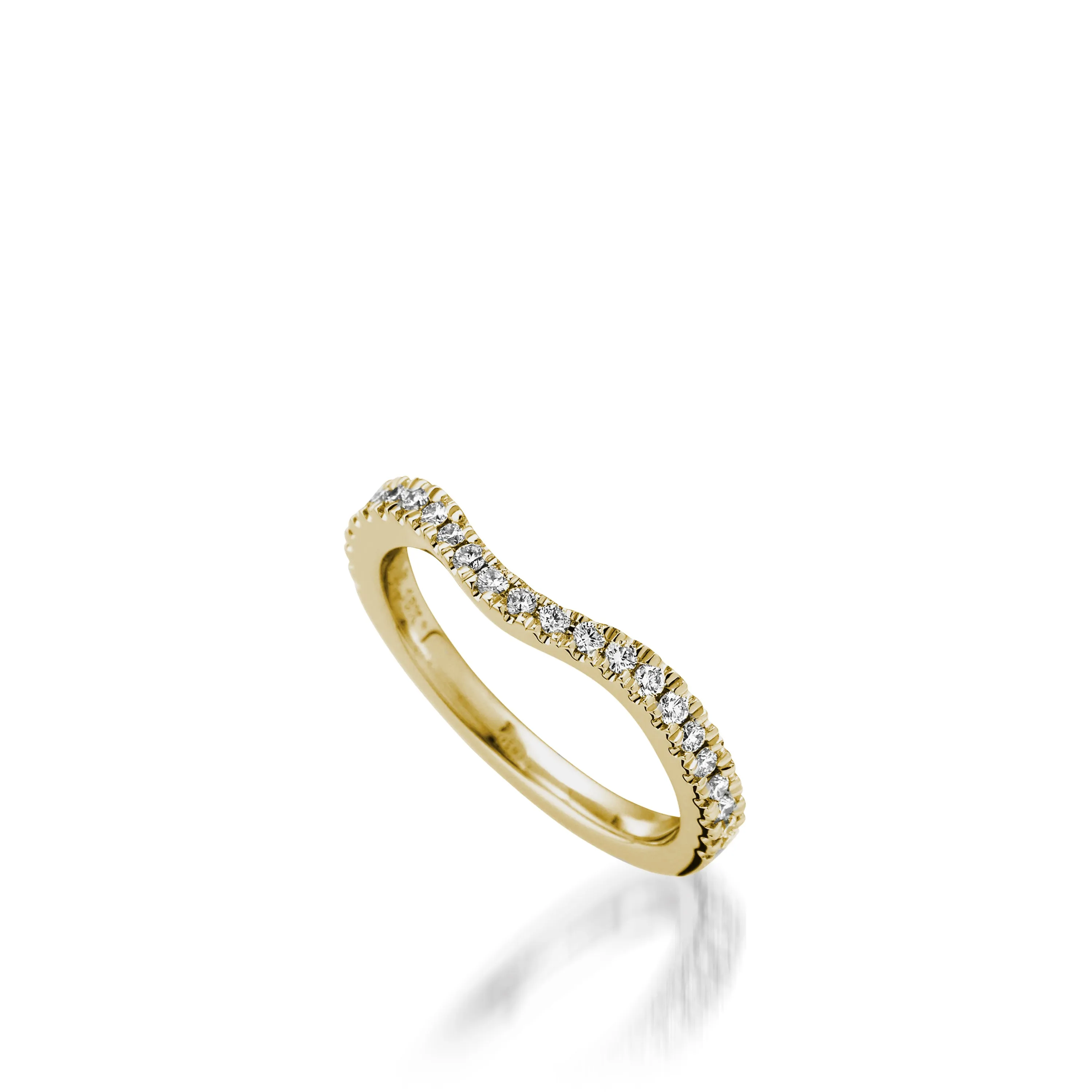 Starburst Diamond Wedding Band