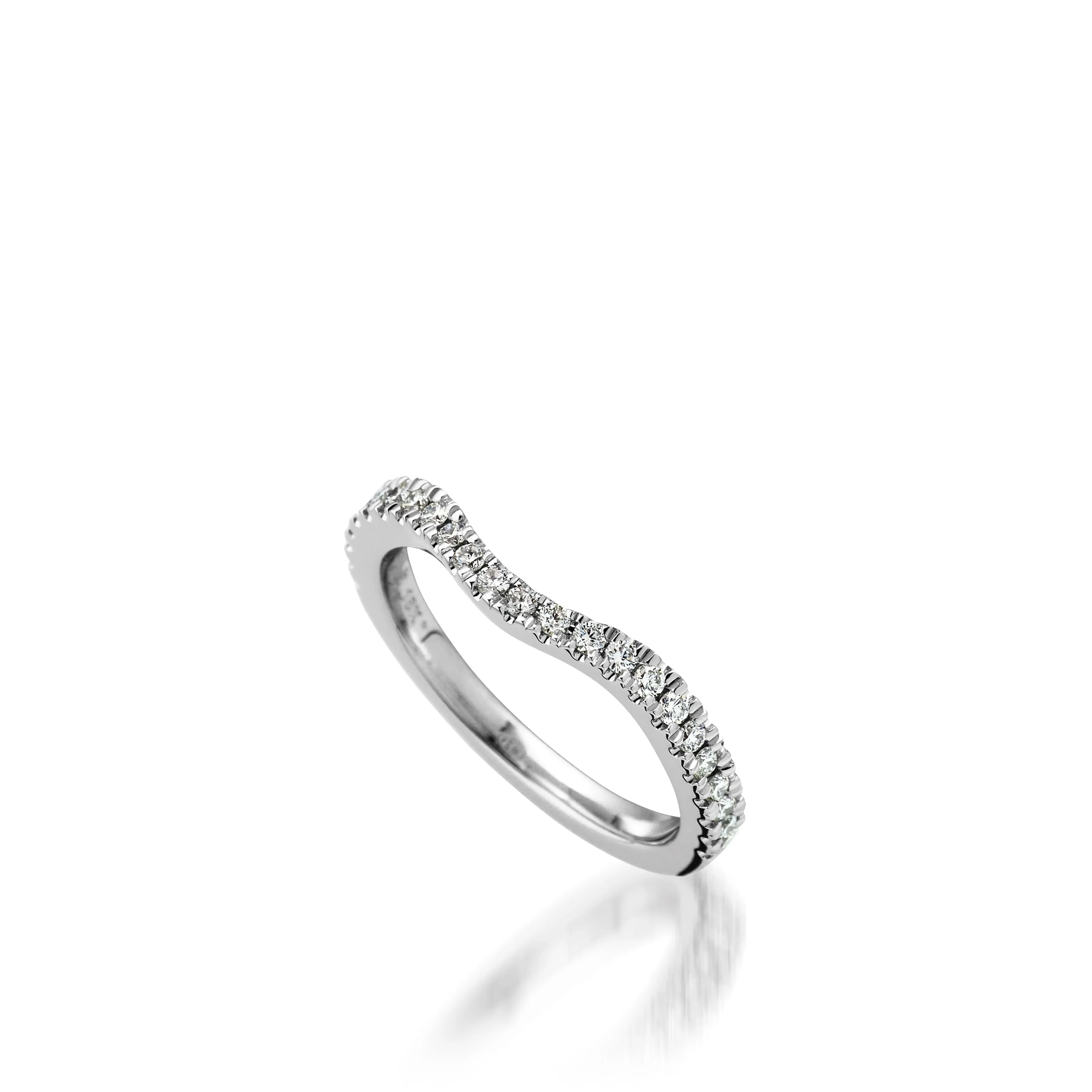 Starburst Diamond Wedding Band