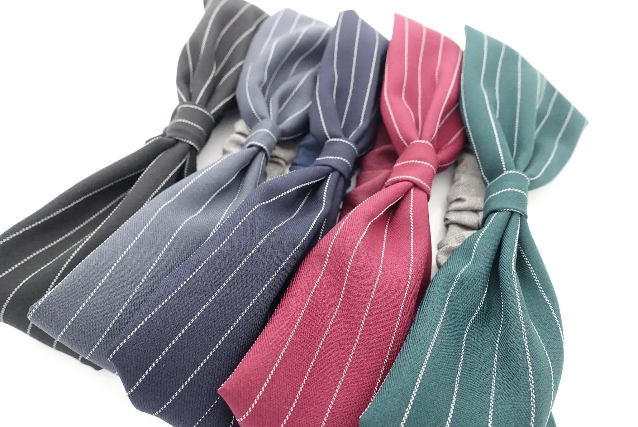 stripe pattern fashion headband suit style fabric headwrap women hair accessory