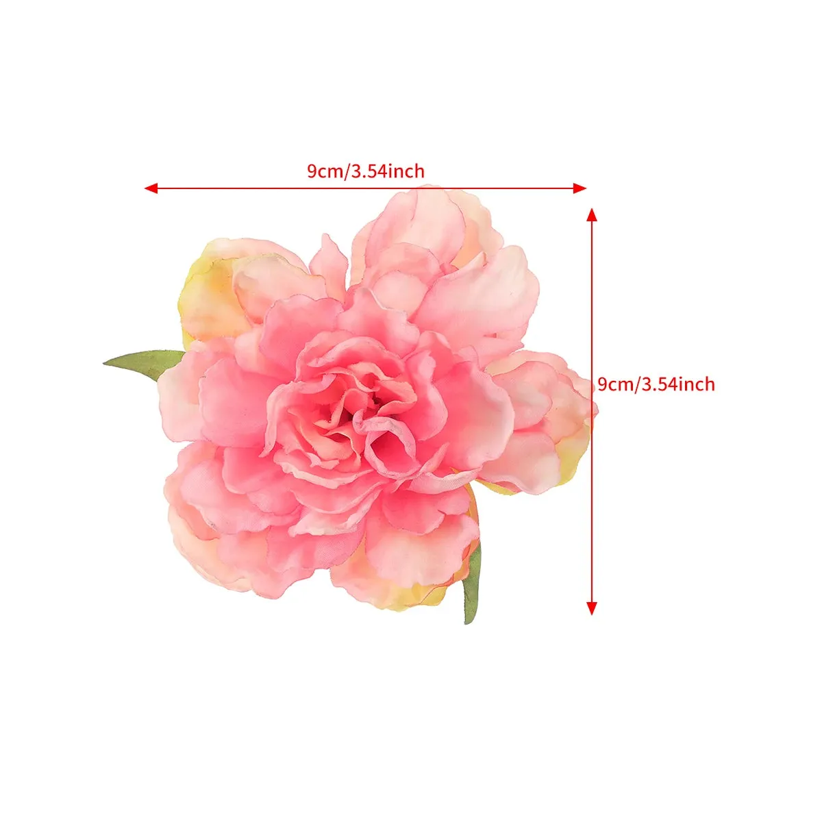 TAVIMART  -  Artificial Peony Flowers Hair Pins Blooming Peony Hairpin Brooch Fabric Flowers Hair Clip Wedding Party Hair Accessories