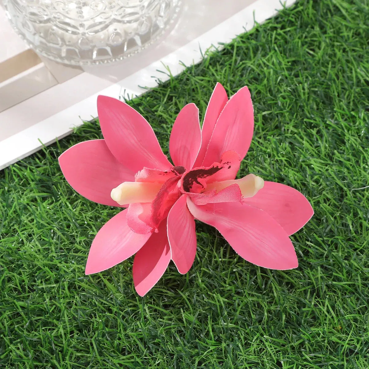 TAVIMART  -  Gladiolus Hairpin Flowers Small Hair Clips Bohemia Bridal Flowers Hair Clips Hairpins Barrette For Wedding Hair Accessories