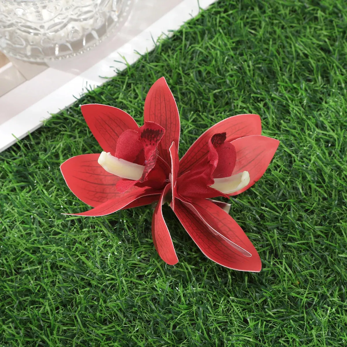 TAVIMART  -  Gladiolus Hairpin Flowers Small Hair Clips Bohemia Bridal Flowers Hair Clips Hairpins Barrette For Wedding Hair Accessories