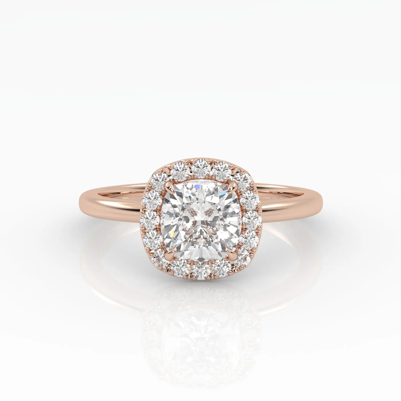 The Cushion Solitaire with Halo