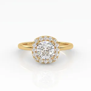 The Cushion Solitaire with Halo