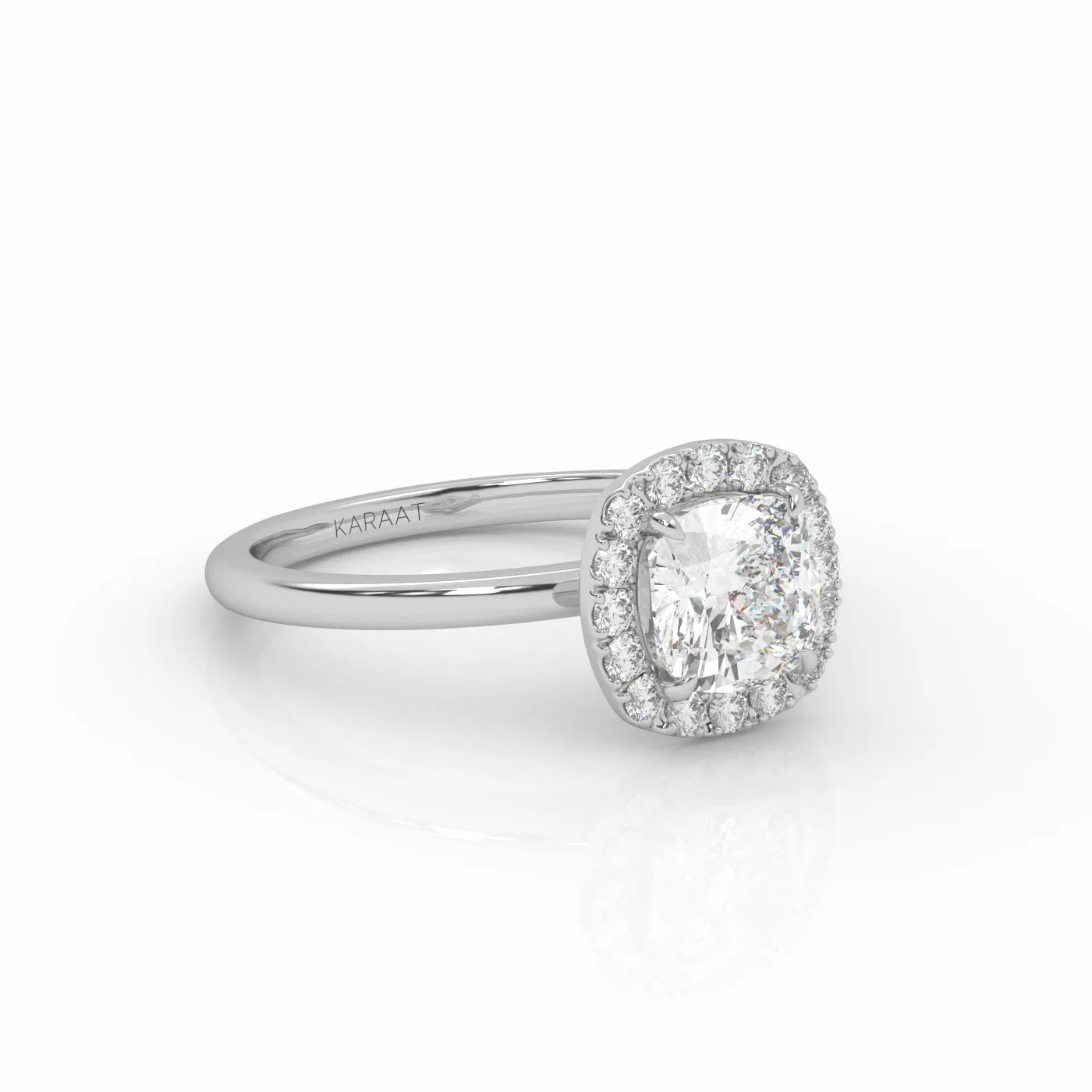 The Cushion Solitaire with Halo