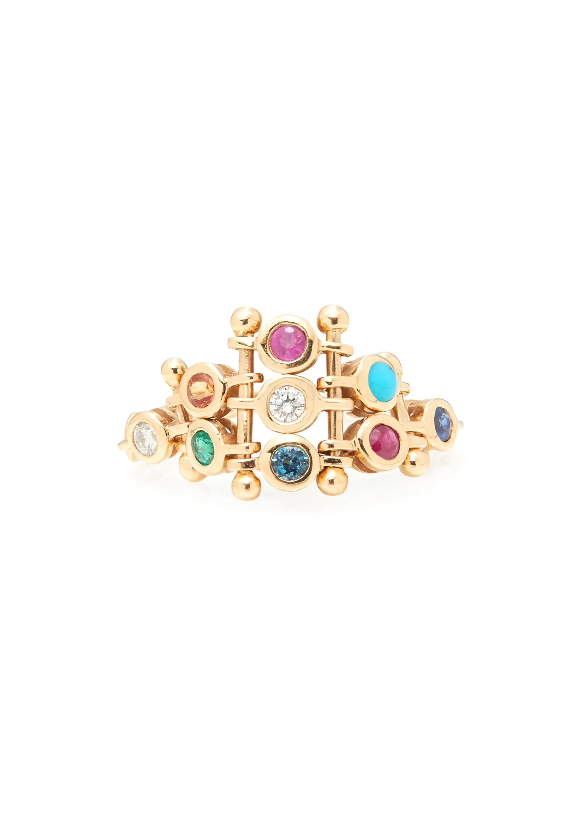 The Rainbow Gems Diadem Ring