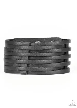 The Starting Lineup Black Urban Bracelet - Paparazzi Accessories