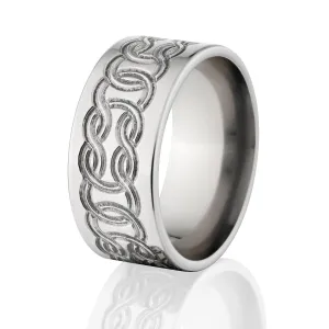 Titanium Men's Celtic Rings: Celtic Wedding Ring