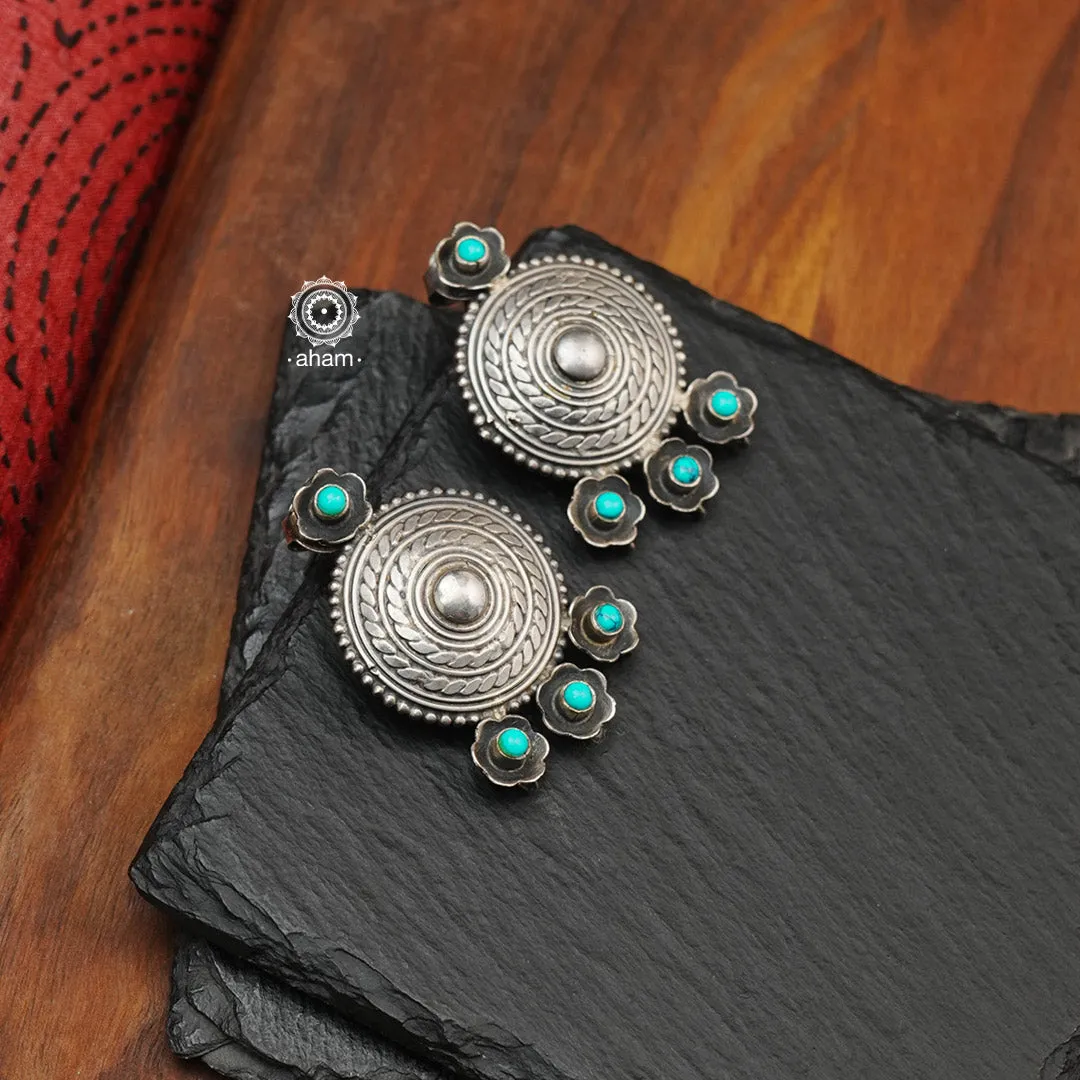 Turquoise Silver Stud Earring