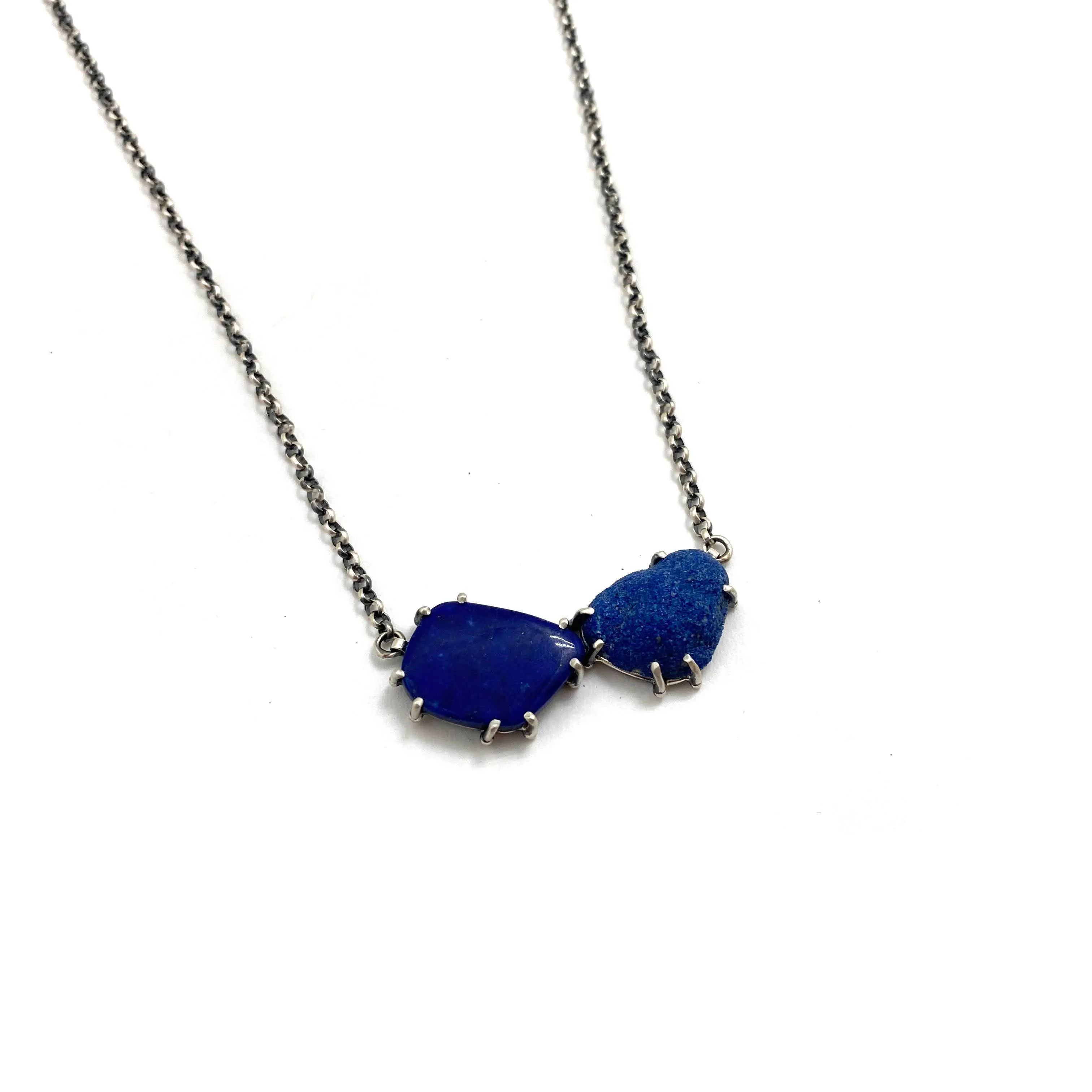 Two Stone Blue Necklace