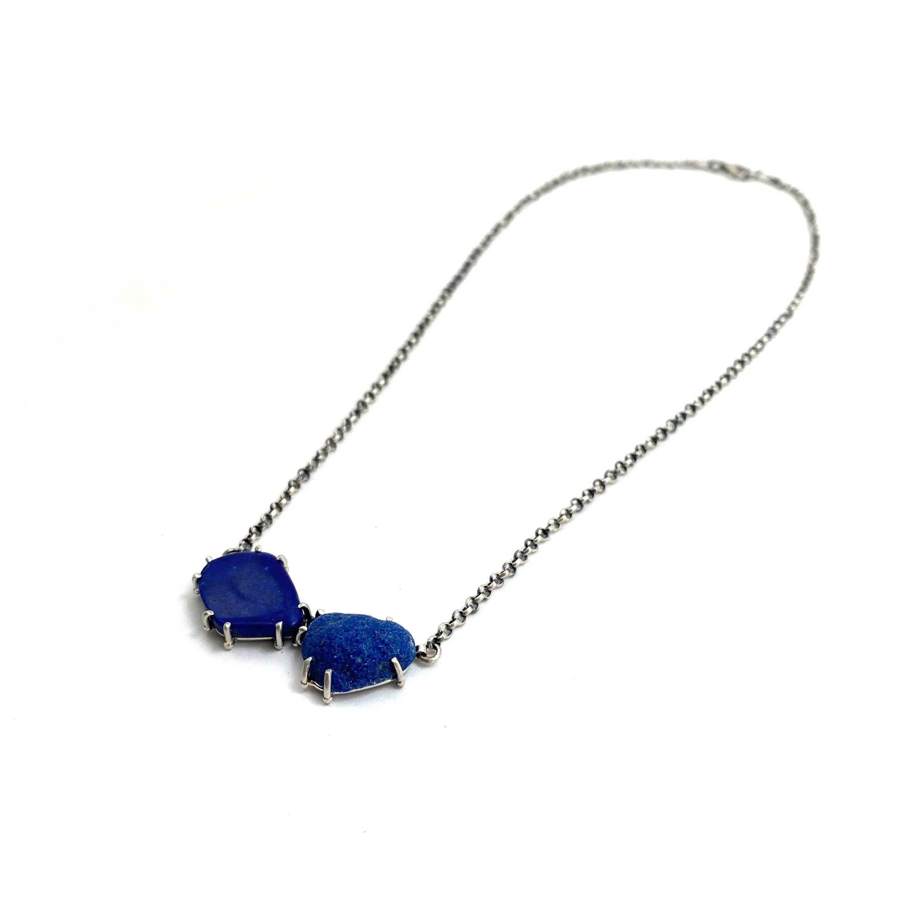 Two Stone Blue Necklace