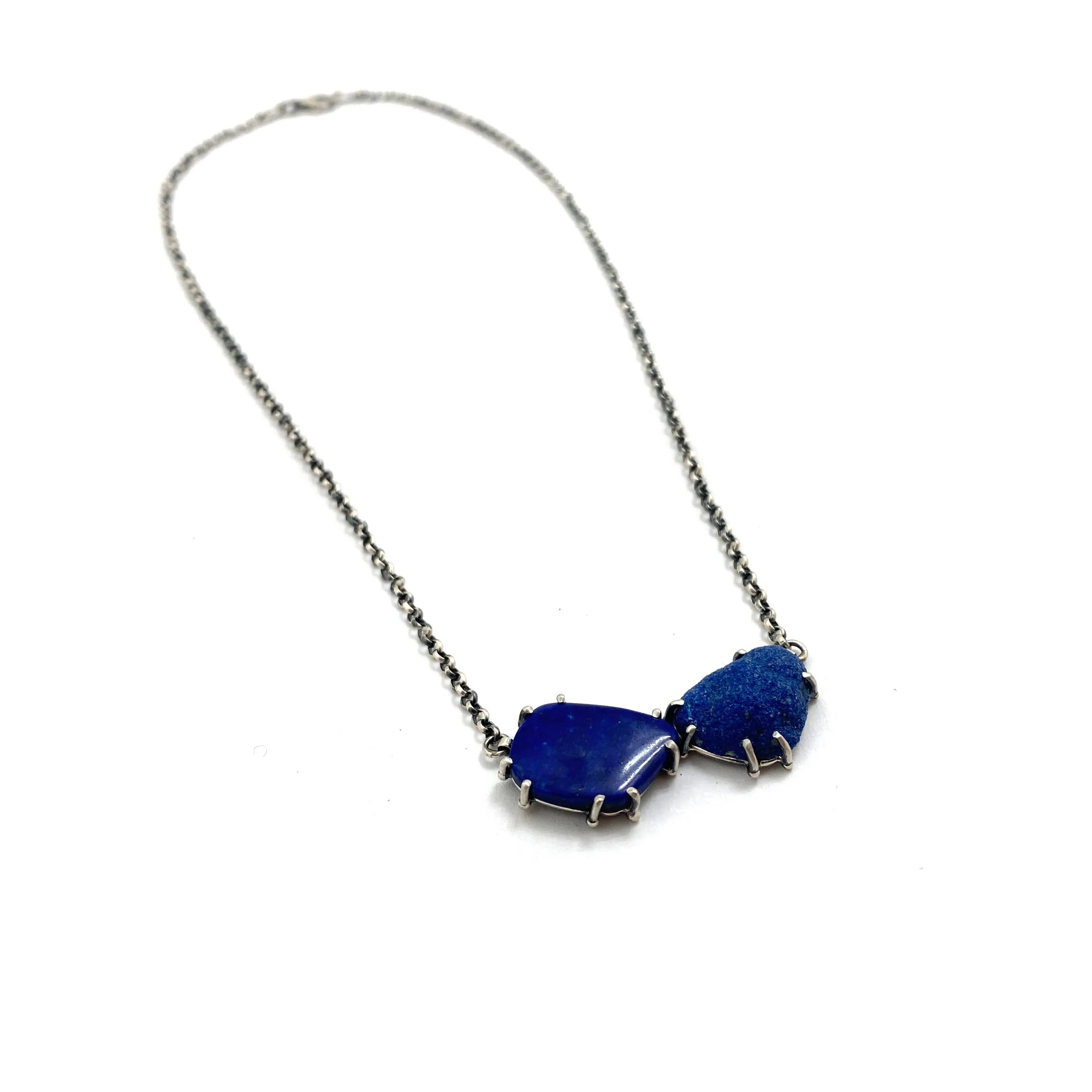 Two Stone Blue Necklace