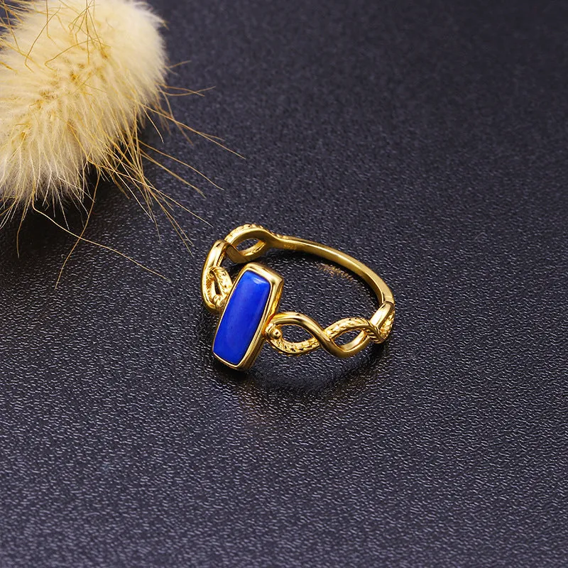 Unique Lapis Lazuli Reversible Flip Ring