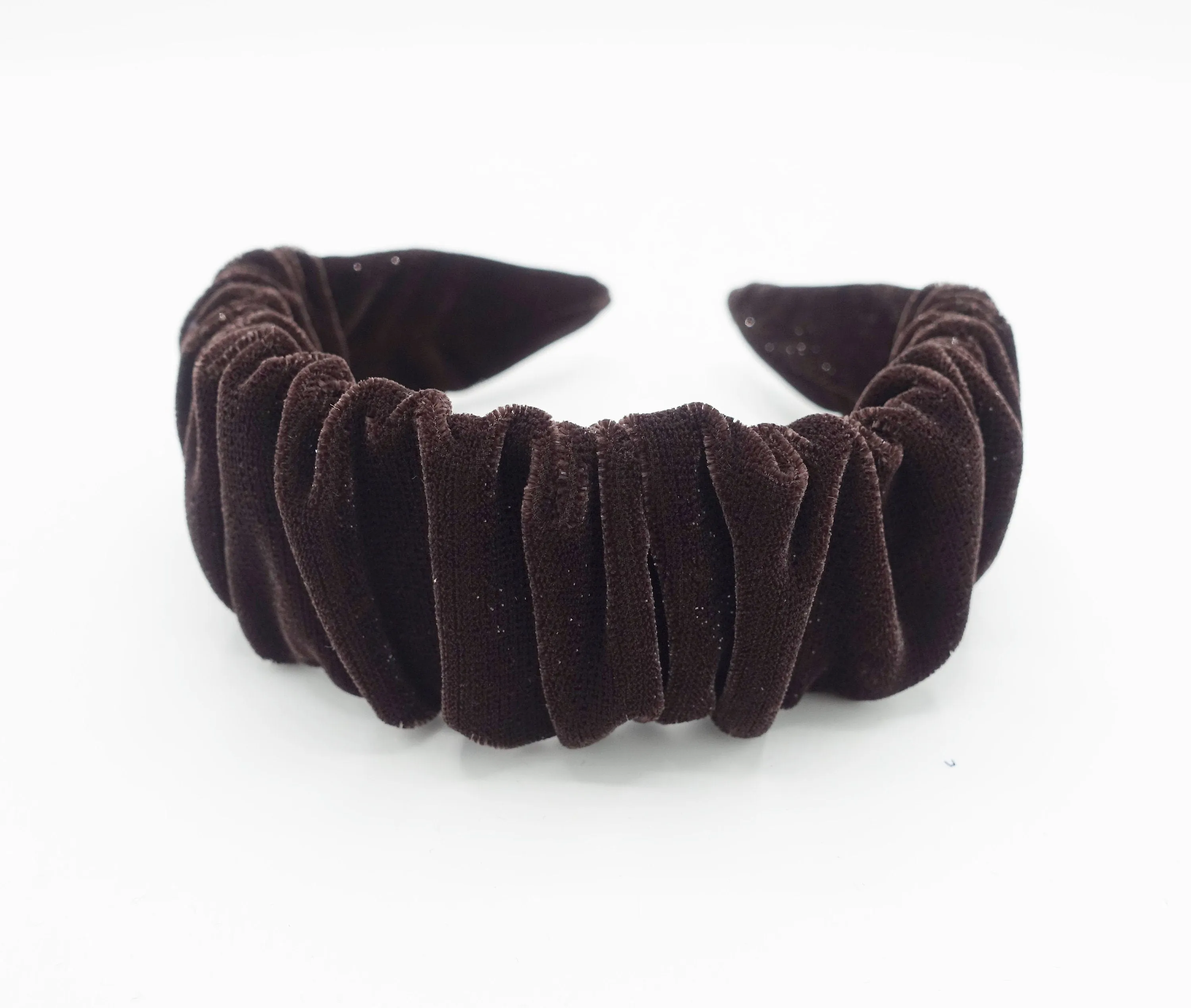 velvet headband ruched hairband glittering fabric hair accessory shop for women