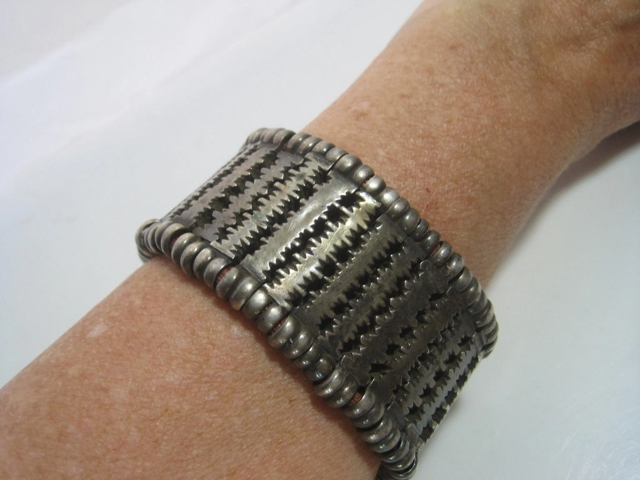 Vintage Indian Silver Bracelet from Rajasthan