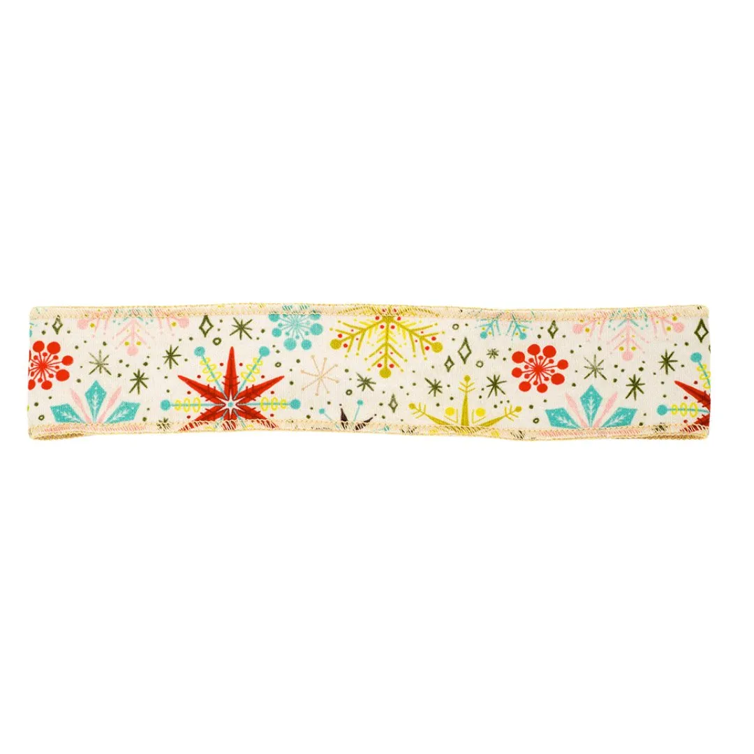 Vintage Snowflakes Non-Slip Headband