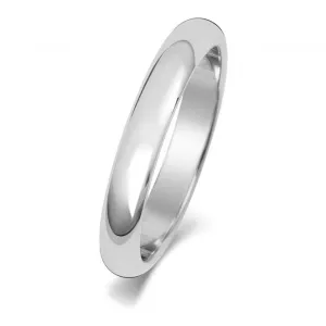 Wedding Band 18K D Shape 3 mm-1.15 Wedding  Ring WQ103WL/I