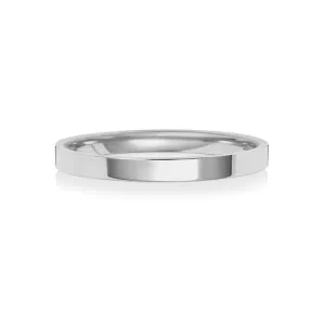 Wedding Band Platinum Flat Court 2mm-1.7 Wedding  Ring WP121EH