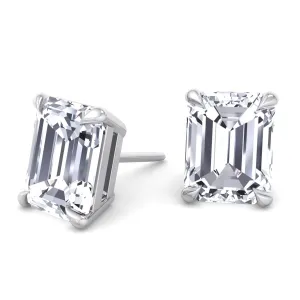 Whitney - Emerald Cut Studs