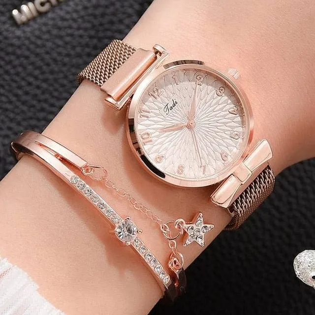 Women's Luxury Magnetic Quartz Bracelet Watch