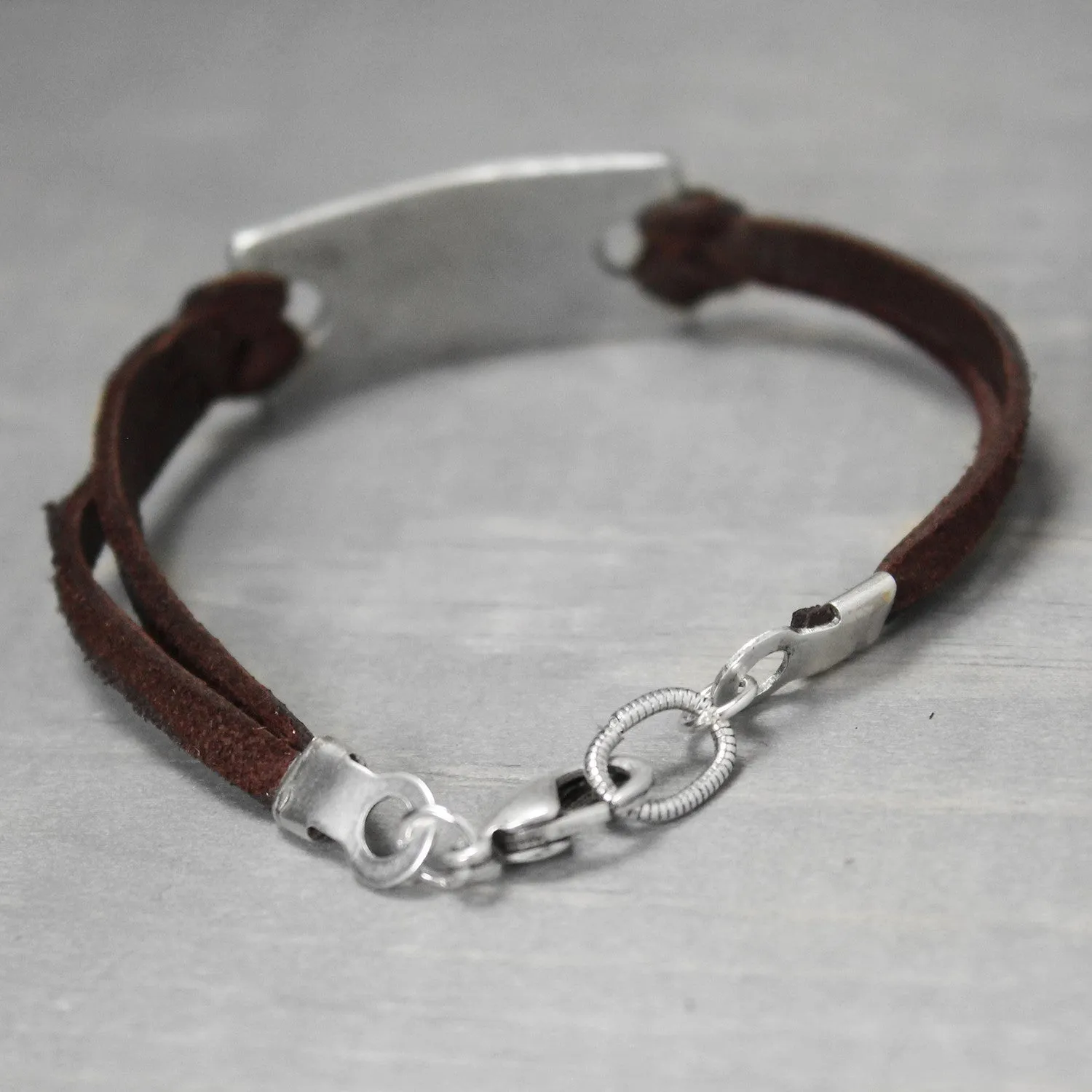 Zeta Tau Alpha Leather Bracelet