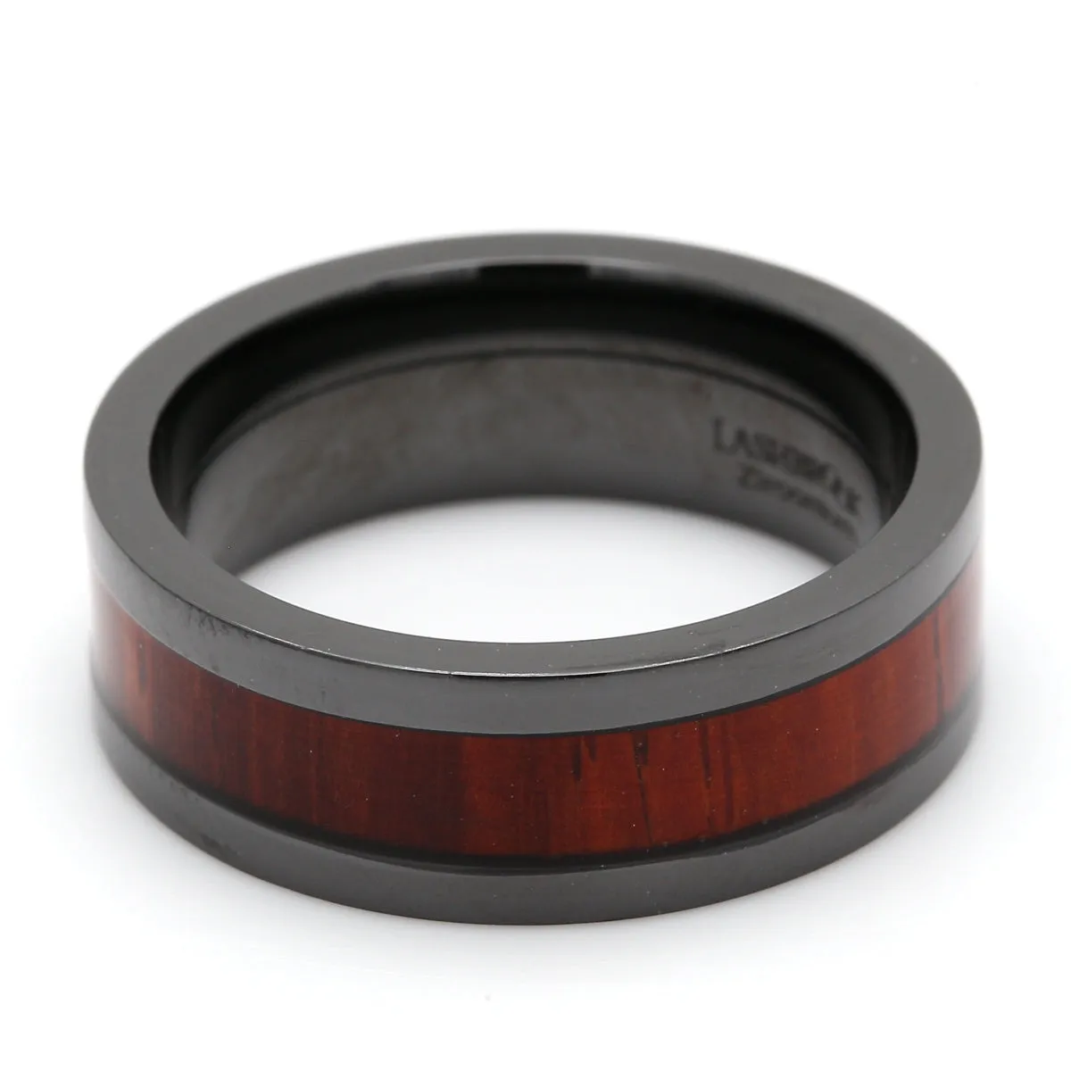 Zirconium & Wood Wedding Band